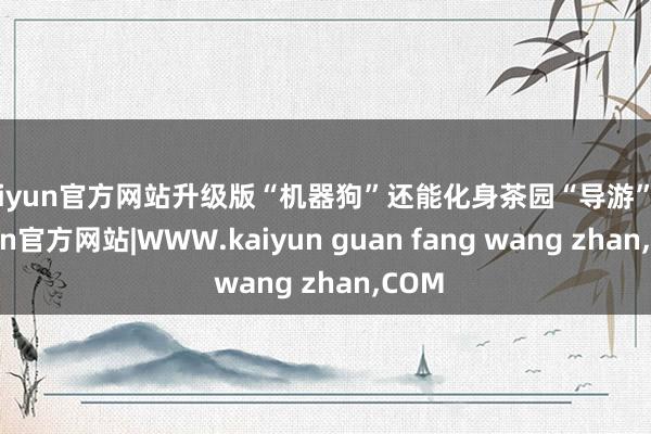 kaiyun官方网站升级版“机器狗”还能化身茶园“导游”-kaiyun官方网站|WWW.kaiyun guan fang wang zhan,COM