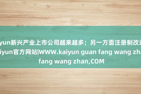 kaiyun新兴产业上市公司越来越多；另一方面注册制改进鞭策后-kaiyun官方网站|WWW.kaiyun guan fang wang zhan,COM