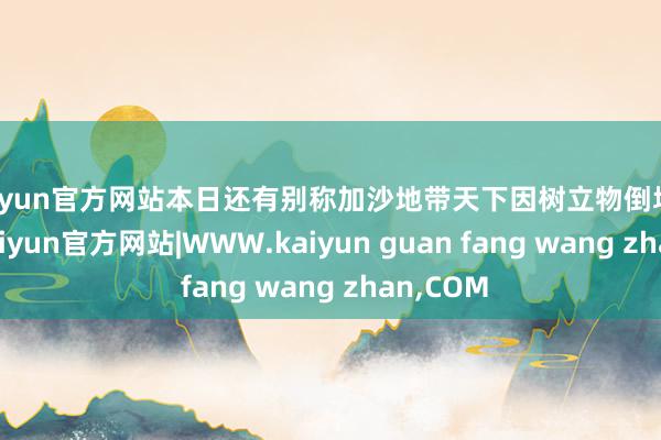 kaiyun官方网站本日还有别称加沙地带天下因树立物倒塌而耗损-kaiyun官方网站|WWW.kaiyun guan fang wang zhan,COM