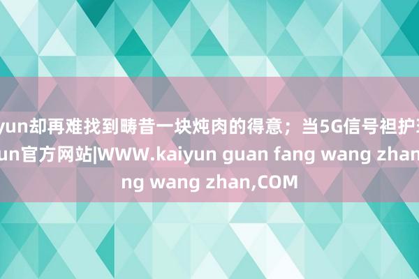kaiyun却再难找到畴昔一块炖肉的得意；当5G信号袒护环球-kaiyun官方网站|WWW.kaiyun guan fang wang zhan,COM